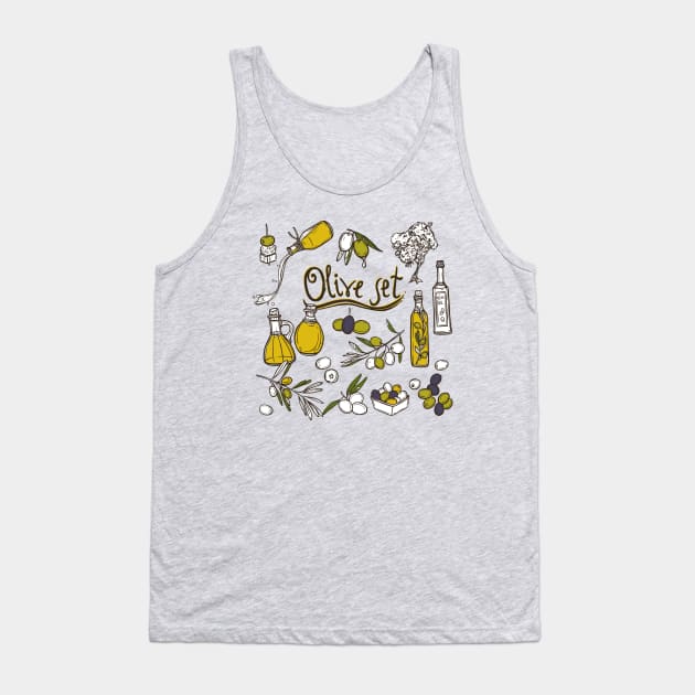 Olive Set Tank Top by Mako Design 